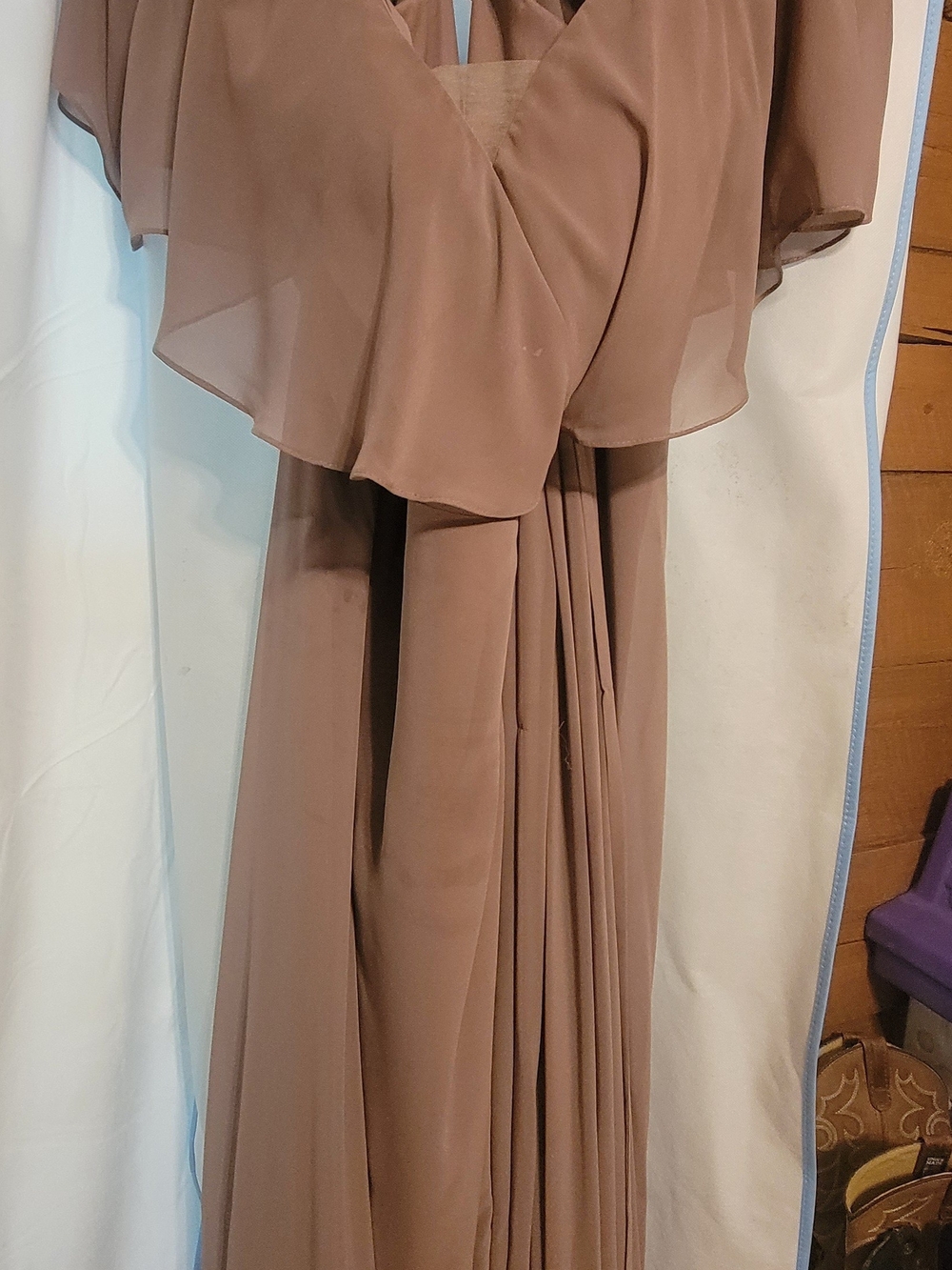 Flowy Brown Maxi Dress